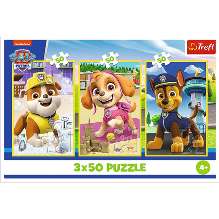 Puzzle Trefl 3x50 Nasze pieski 348781