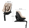 Kinderkraft I-Guard Pro I-Size 40-105 cm Beige Fotelik samochodowy obrotowy 360 929085 