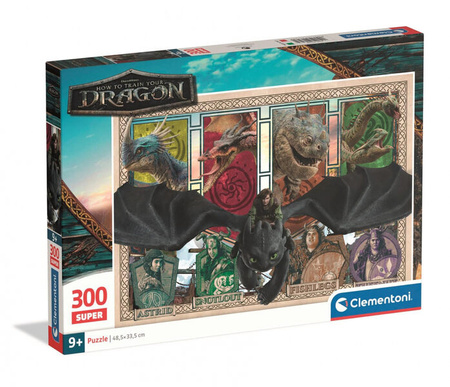 Clementoni Puzzle 300 Super Kolor How To Train Your Dragon 217489