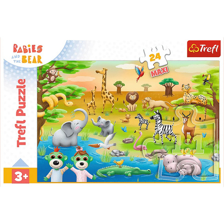 Puzzle trefl 24 maxi Safari Bobaski 143737