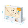 Babyono Okrycie kąpielowe frotte z uszkami Bunny Ears 100x100 cm cream 413739
