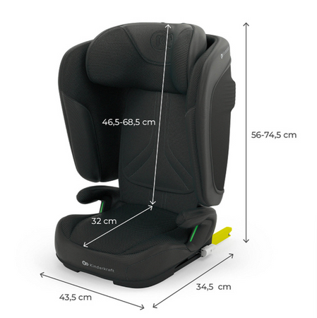 Kinderkraft Unity 2 I-Size Black fotelik samochodowy 928330