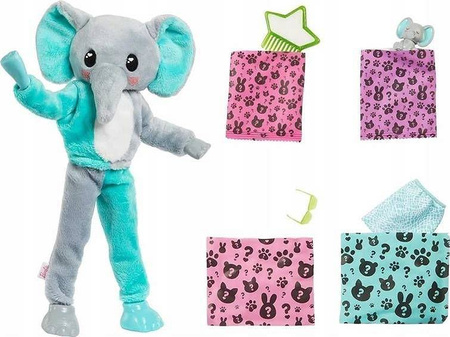 Barbie HKP98/HKP97 Cutie Reveal lalka w tubie 106615