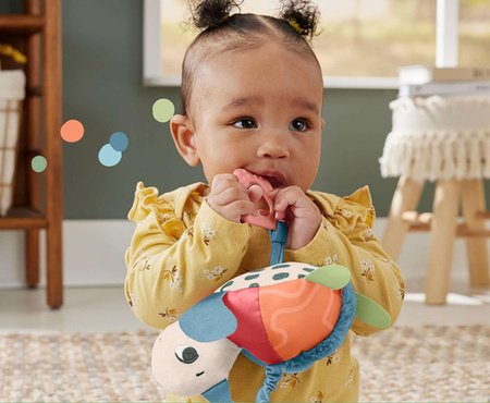 Fisher Price HKD62 Wesoły żółwik zawieszka do wózka 101610