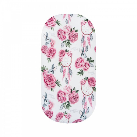 Bambusowe prześcieradło do łóżeczka wzór Łapacze Snów 60x120cm 100% bambus 414349
