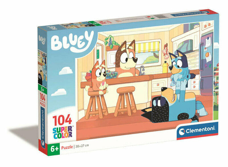 Clementoni Puzzle 104 Super Kolor Bluey 271696