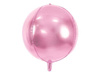 Balon foliowy kula, 40cm, jasny różowy