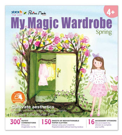 Stick'N Książka do zabawy Moja magiczna garderoba wiosna 290354