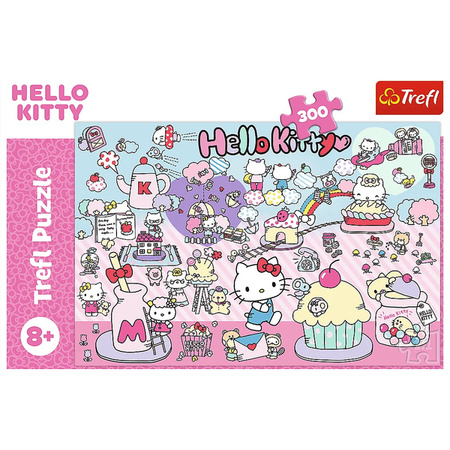 Puzzle Trefl 300 Poznaj świat Hello Kitty 230314