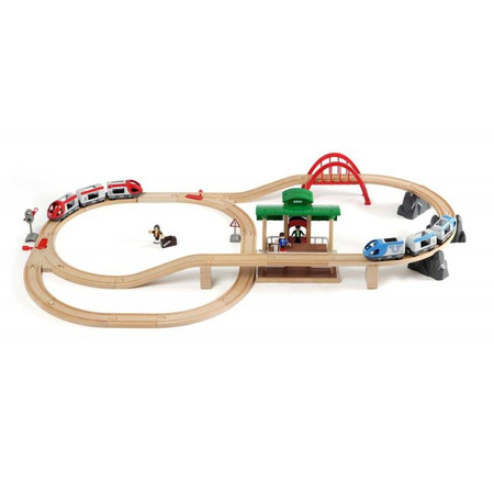 Brio 33512 Pociąg osobowy z dworcem 335125