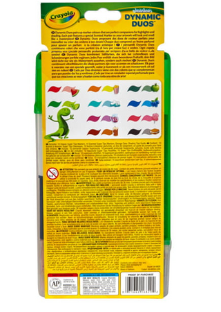 Crayola duo zapachowe i standadrowe zmywalne flamastry 10+10szt