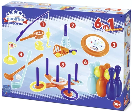 Ecoiffier Zestaw 6 gier letnich 001799
