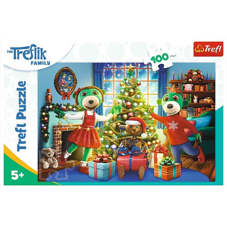 Puzzle Trefl 100 XMAS Zimowe Trefliki 164596