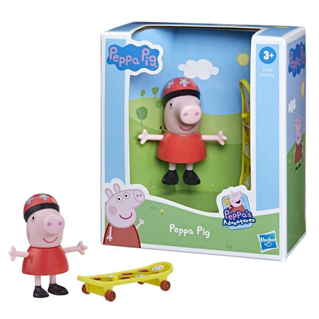 Peppa F2179/F3758 Świnka Peppa z deskorolką figurki przyjaciół 120825