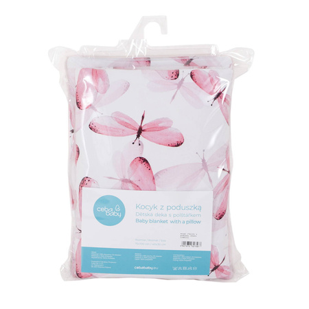 Ceba kocyk (75 x100)  z poduszką (30x40) libelula 327587