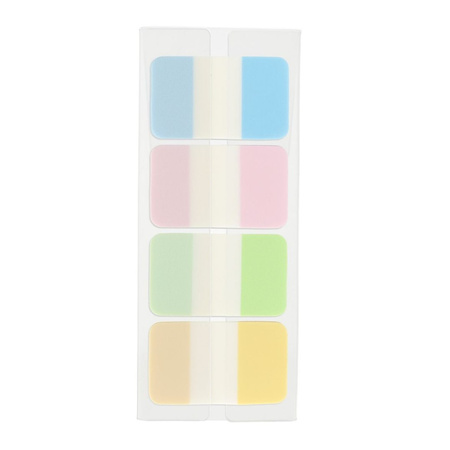 Strigo Zakładki indeksujące z linijką 42x25mm 4 kolory 80 kartek 810214