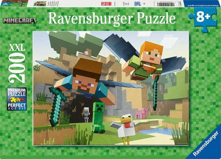Puzzle Ravensburger 200el XXL Minecraft 041443