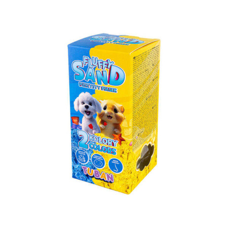 Tuban Piasek Fluffy zestaw niebieski żółty 2x70g