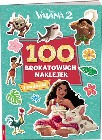 Książeczka DISNEY VAIANA 2 100 BROKATOWYCH NAKLEJEK 345334
