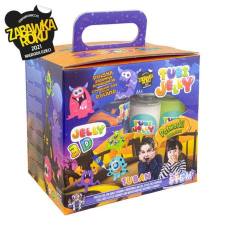 Tuban Zestaw Tubi Jelly 6 kolorów + małe akwarium Potworki 033286