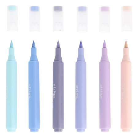 Strigo Marker Akrylowy z Końcówką Brush w Trójkątnej Obudowie w 6 kolorach 854263