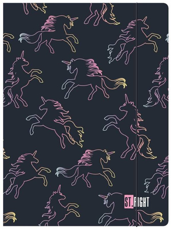 TECZKA Z GUMKĄ A4 300 g/m2 ST.RIGHT DREAM UNICORN 669941