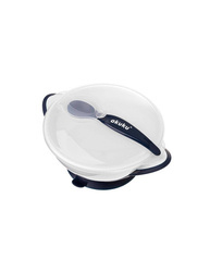 Akuku Miseczka na przyssawce biało/niebieska (12/48) 005031