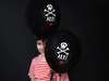 Balony 30cm Piraci pastel black 6szt 105683