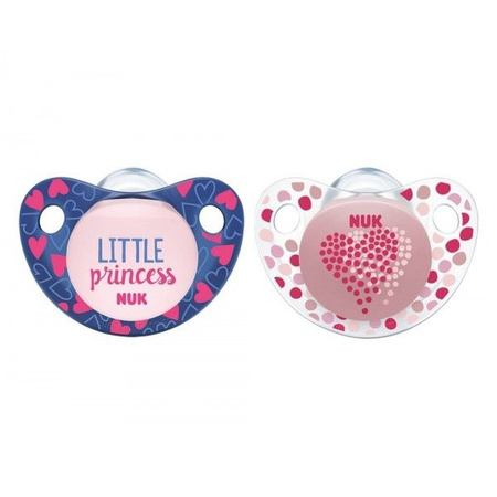 Nuk smoczki uspokajające silikonowe 0-6m trendline 283577