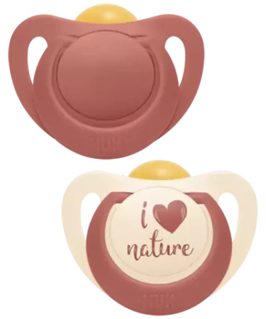 Nuk Smoczek uspokajający lateksowy 0-6 m-cy For Nature 2szt. 411499