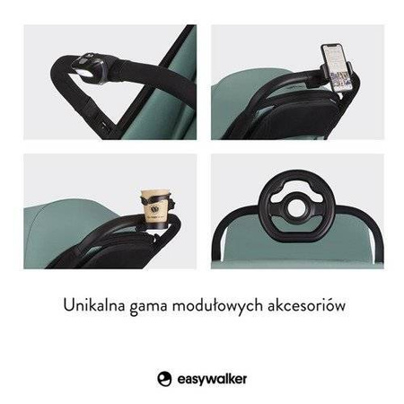 Easywalker Miley 2 Kompaktowy wózek spacerowy z torbą transportową Sunset Red 112962