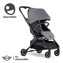 [OUTLET] Easywalker Buggy Turn Kompaktowy wózek spacerowy z obrotowym siedziskiem 360 Soho Grey z osłonką przeciwdeszczową 113778