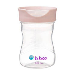 B.box Kubek do nauki picia dla dziecka kubek treningowy plastikowy 240 ml różowy 007760