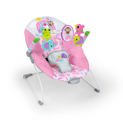 BRIGHT STARTS Leżaczek z wibracjąi Pink Paradise™ 0m+ do 9 kg 167322