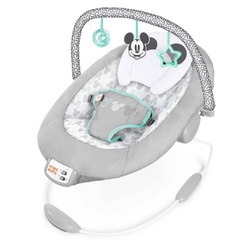 BRIGHT STARTS Leżaczek z wibracjami i muzyką Myszka Mickey Cloudscapes™ 0m+ do 9kg 125377