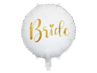 Balon foliowy Bride 45cm biały 005266