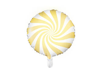 Balon foliowy Cukierek 35cm jasny żółty 792999