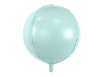 Balon foliowy kula, 40cm, miętowy