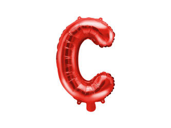Balon foliowy litera C czerwony 35cm 169265