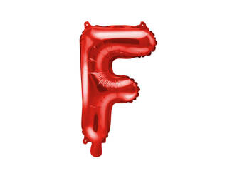 Balon foliowy litera F czerwony 35cm 169388