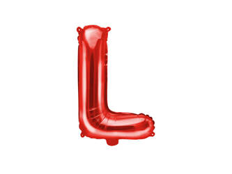 Balon foliowy litera L czerwony 35cm 169623