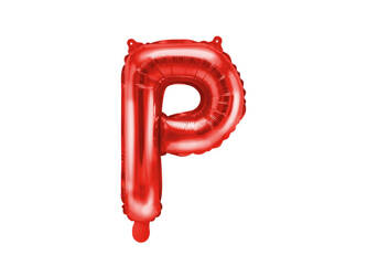 Balon foliowy litera P czerwony 35cm 169784