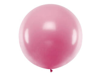 Balon okrągły 1m Metallic Light Pink 747678