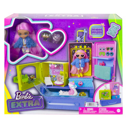 Barbie Extra HDY91 zestaw mała lalka ze zwierzątkami 035878