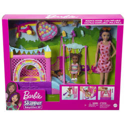 Barbie HHB67 Skipper z laleczką + dmuchany zamek 062898