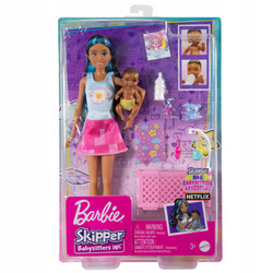 Barbie HJY34 Skipper lalka z bobaskiem 098309