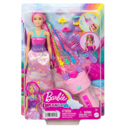 Barbie HNJ06 Lalka + zaplatacz do włosów 141579
