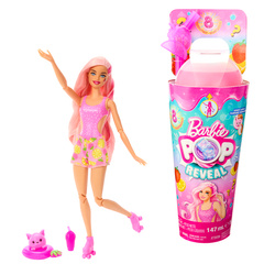 Barbie HNW40/HNW41 Pop Reveal Truskawkowa lemoniada Lalka Seria Owocowy sok 151189