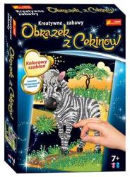 Cekinowy obrazek Zebra 121983