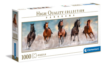 Clementoni Puzzle 1000 Panorama HQ Horses 396078